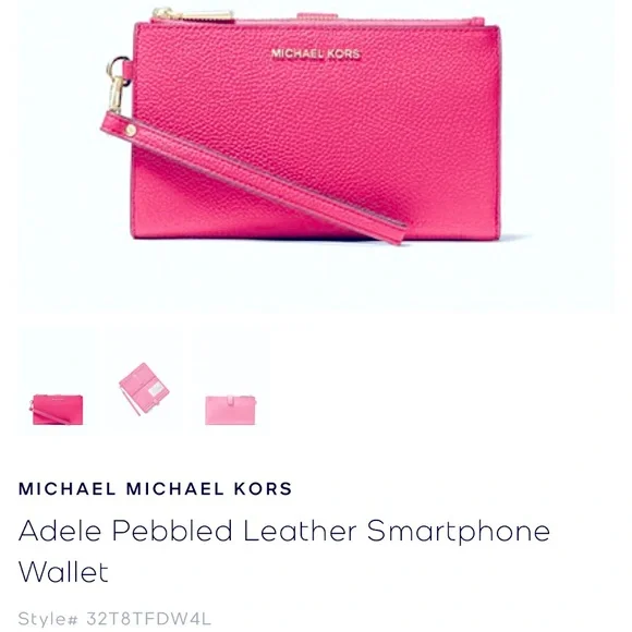 Authentic Michael Kors Adele Smartphone Wallet/Wristlet - Main Image